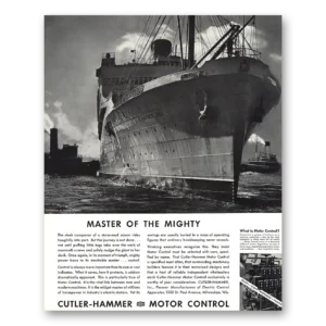 1936 Cutler Hammer Print Ad | Control Master