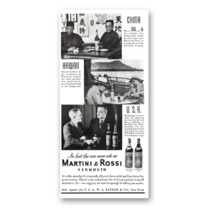 1936 Martini & Rossi Print Ad | China Hawaii