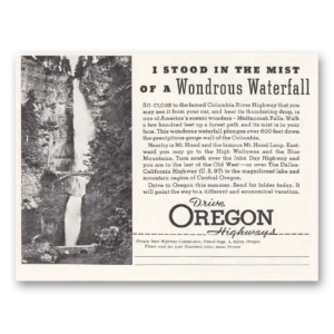 1936 Oregon Print Ad | Mist Wondrous