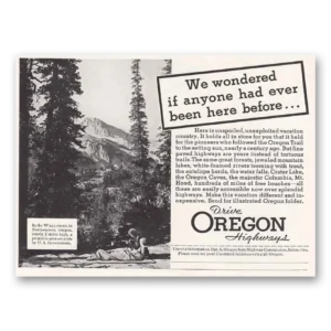 1936 Oregon Print Ad | Highways