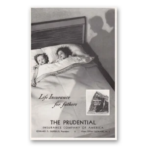 1936 Prudential Insurance Print Ad | Life Insurance