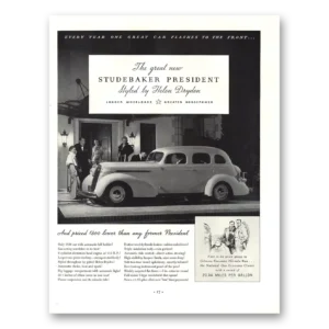 1936 Studebaker President Print Ad | Helen Dryden