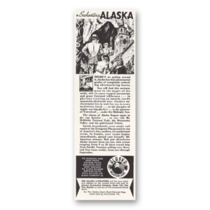 1937 Alaska Steamship Co Print Ad | Alaska