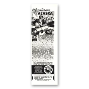 1937 Alaska Steamship Co Print Ad | Land Phenomenal