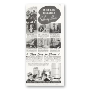 1937 Apex Appliances Print Ad | Silvery Moon