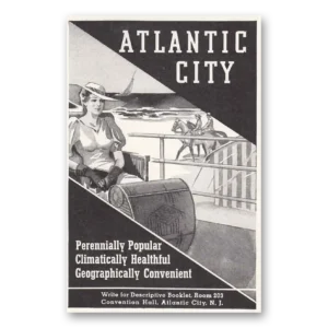 1937 Atlantic City New Jersey Print Ad | Perennially Popular