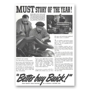 1937 Buick Print Ad | Must Story Year