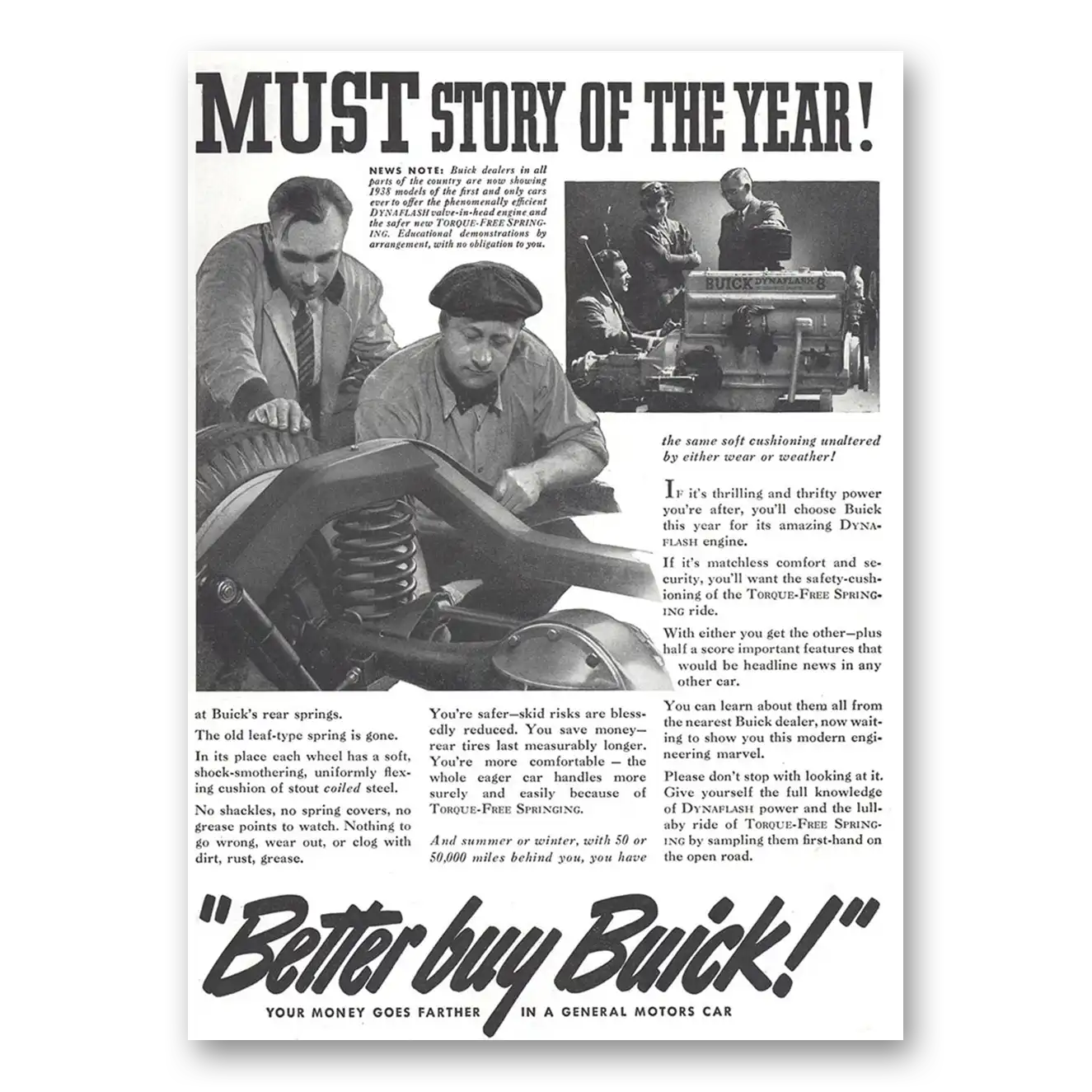 1937 Buick Print Ad | Must Story Year