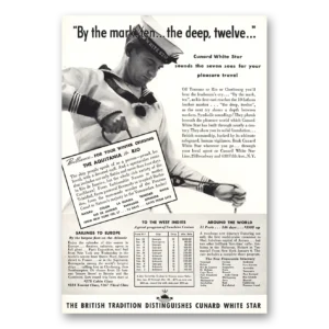1937 White Star Line Print Ad | Deep Twelve