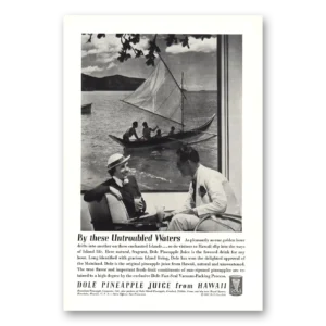 1937 Dole Pineapple Juice Print Ad | Untroubled Waters