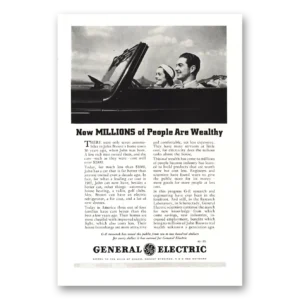 1937 General Electric Print Ad | Ge Millions People