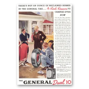 1937 General Tire Print Ad | Dual 10 Tires