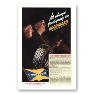 1937 Goodyear Tires Print Ad | Good Going