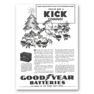1937 Goodyear Batteries Print Ad | Got Kick