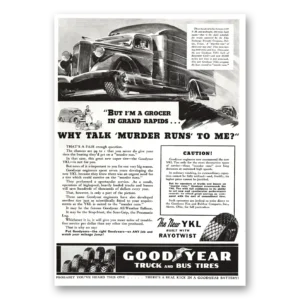 1937 Goodyear Tires Print Ad | Grand Rapids