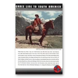 1937 Grace Line Print Ad | Santa Ships