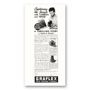 1937 Graflex Cameras Print Ad | Capturing Jungle