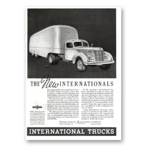 1937 International Trucks Print Ad | Model Changes