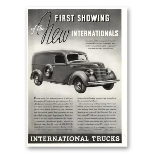 1937 International Trucks Print Ad | New Internationals