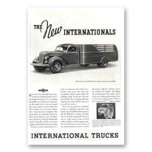 1937 International Trucks Print Ad | Model D30