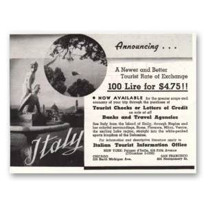 1937 Italy Print Ad | Art Treasures