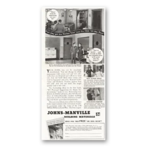1937 Johns Manville Print Ad | Kitchen Table