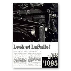 1937 Cadillac LaSalle Print Ad | Economical