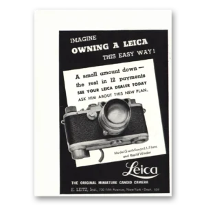 1937 Leica Cameras Print Ad | Imagine Owning