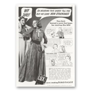 1937 Lux Soap Print Ad | Why Doris