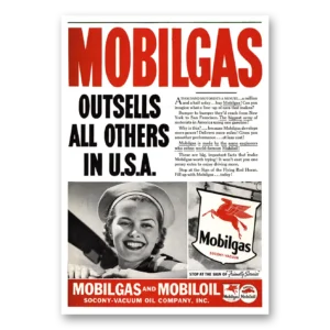 1937 Mobiloil Print Ad | Outsells