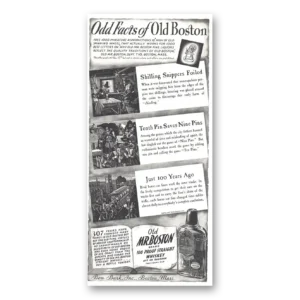 1937 Old Mr Boston Straight Whiskey Print Ad | Odd Facts