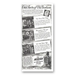 1937 Old Mr Boston Straight Whiskey Print Ad | Odd Facts