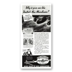 1937 Pennzoil Print Ad | Mainliners