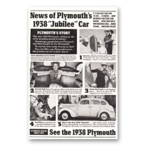 1937 Plymouth Print Ad | Jubilee Car