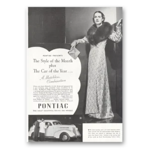 1937 Pontiac Silver Streak Print Ad | Style Month