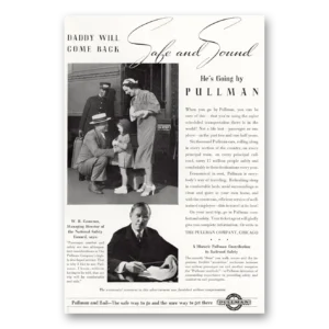 1937 Pullman Print Ad | Safe Sound