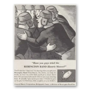 1937 Remington Rand Electric Shaver Print Ad | Have You Tried