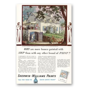 1937 Sherwin Williams Paints Print Ad | Rockwell Kent