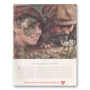 1937 Conoco Print Ad | Germ Processed