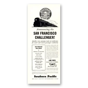 1937 Southern Pacific Print Ad | San Francisco