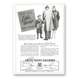 1937 Union Pacific Railroad Print Ad | Little Things