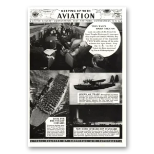 1937 United Airlines Print Ad | Keeping Up Aviation