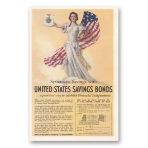 1937 United States Savings Bonds Print Ad | Systematic Savings