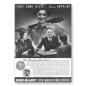 1937 Wheeling Steel Print Ad | Coprloy