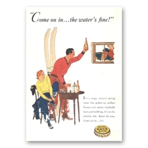 1937 White Rock Beverages Print Ad | Waters Fine
