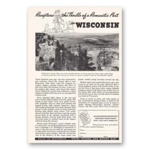 1937 Wisconsin Print Ad | Recapture Thrills