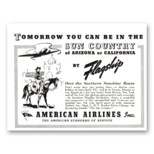 1938 American Airlines Print Ad | Sun Country
