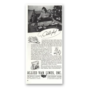 1938 Allied Van Lines Print Ad | Childs Play