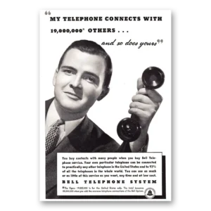 1938 Bell Telephone Print Ad | Connect