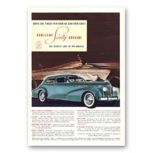 1938 Cadillac Sixty Special Brougham Print Ad | Newest Car In World